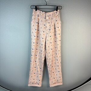 Baby Pink Playful Trousers - Seashell Design